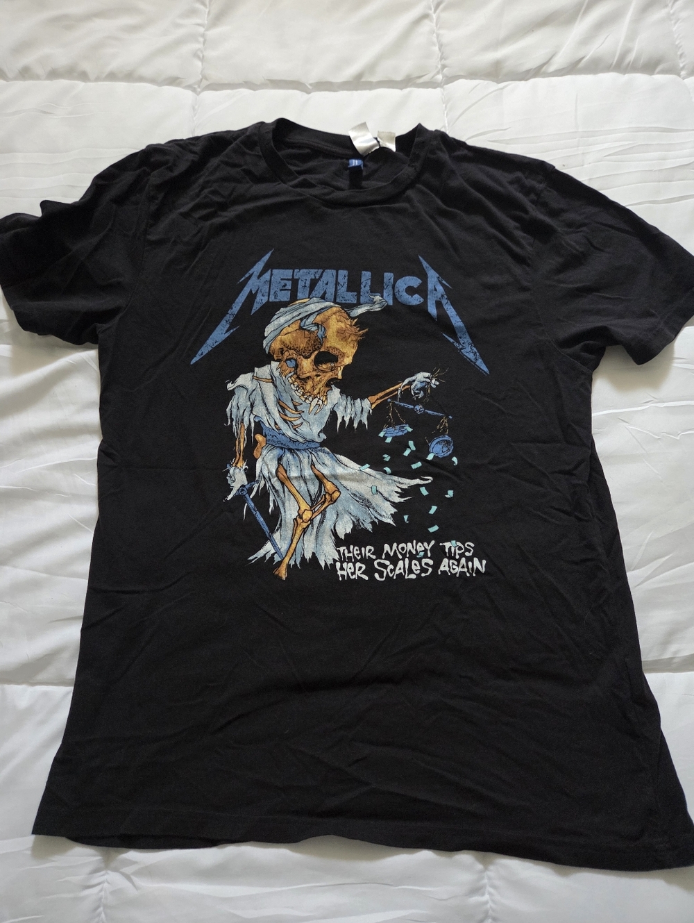 H&M Metallica Band T Shirt,mens Size Small, EUC,